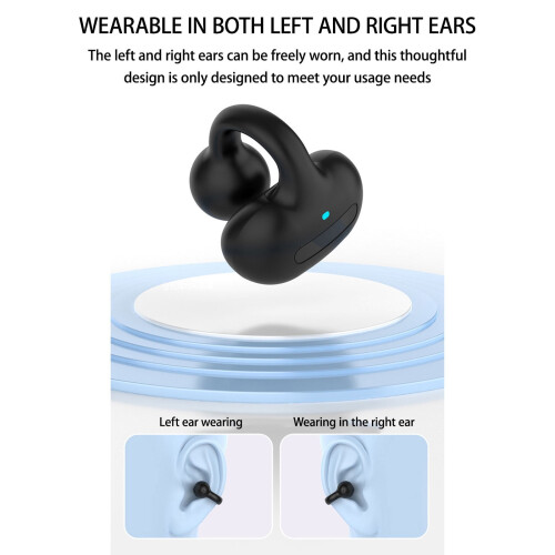 Bluetooth Clip-On Headset Single Earpiece for Truckers and 1