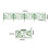 Green Plastic Garden Edging Fence 4-Pack 13.77 Inch 3