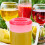 Red Plastic Pitcher with Lid 48 oz 8