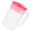 Red Plastic Pitcher with Lid 48 oz 7