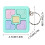Mini Handle LED Memory Game Keychain 3
