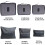 XiHAMA packing cubes set grey polyester 6 pieces 2
