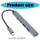 Typ-C-HUBs, 5-in-1-Adapter mit schnellem USB 3.0/2.0, 3