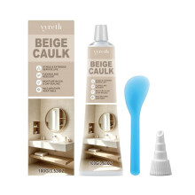 Vyreth Beige Silicone Sealant Flexible Weatherproof Strong Bond Multi-purpose Caulk for Home Renovation