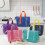 Green Portable Lunch Bag with Thermal Insulation and 6