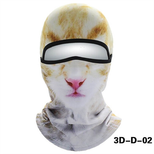 3D μάσκα προσώπου για σκι ζώων με αυτιά για φεστιβάλ και χειμώνα 2