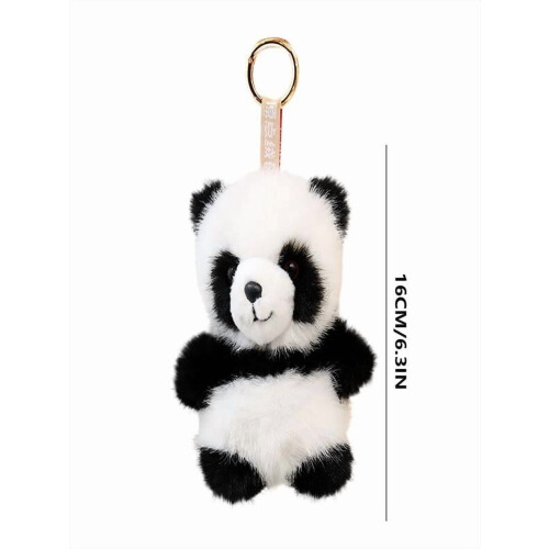Pyaiiner fluffy animal keychain plush charm 1 piece 2