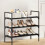 Shoe Storage Rack Black 3-Tier 2