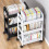 Plastic Organizer Cart 3-Tier Mobile Kitchen Bathroom Shelf 2
