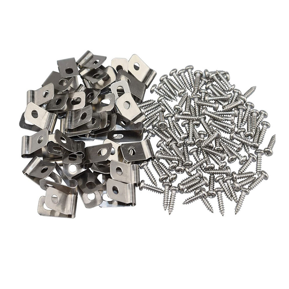 100Pcs Fence Wire Fence Clips Agricultural Fencing Mounting-A 7704001463002