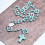 Collier chapelet en perles turquoise bleues, bijoux de 8