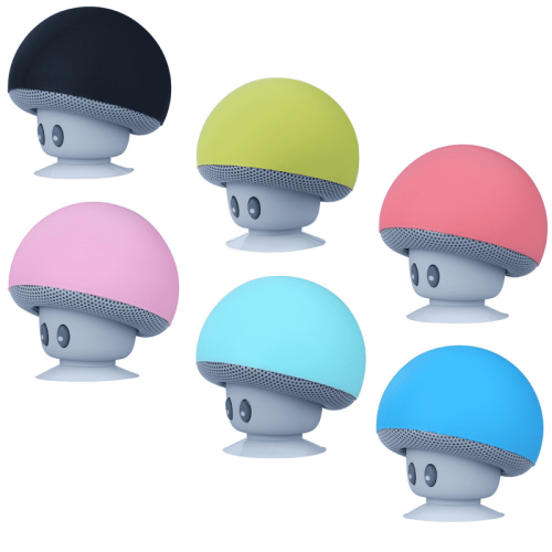 Mini Waterproof Bluetooth Speaker Mushroom Design with 2