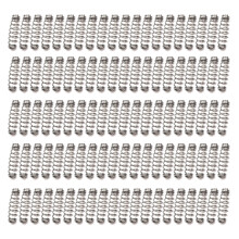 100Pcs Twist Fishing Hook Metal Spring Fishing Hook Barbed-S