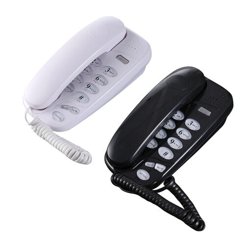 Téléphone mural fixe fixe KXT-580, Mini téléphone Portable-Blanc 1