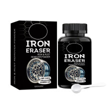 Rust Remover Powder Daily Cleaner Dissolves Metal Rim Rust Stain Restore Shine Maintenance