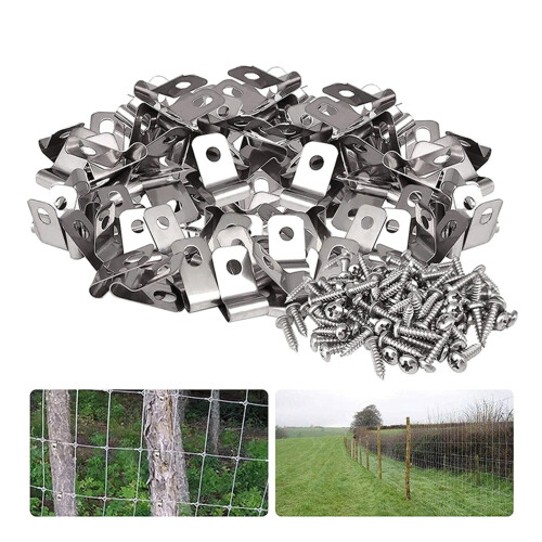 Clips de montage de clôture agricole, 100 pièces, Clips de-C 2