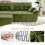 (With Footstool, Green) 275CM Chenille 4 Seater Sofa, Deep Cushioned Modular Sectional Couches 4