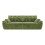 (Without Footstool, Green) 275CM Chenille 4 Seater Sofa, Deep Cushioned Modular Sectional Couches 9