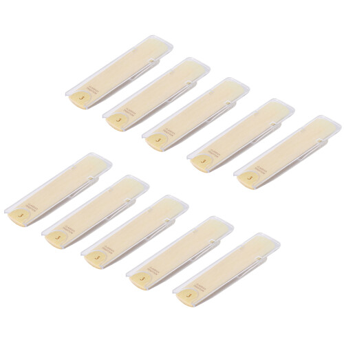 10pcs Saxophone Reed Set with Strength-3.0
