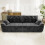 (Without Footstool, Grey) 275CM Chenille 4 Seater Sofa, Deep Cushioned Modular Sectional Couches 8