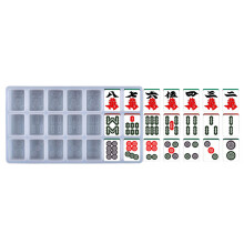 Chinese Majong Silicone Mold for Creative-One color mahjong mo
