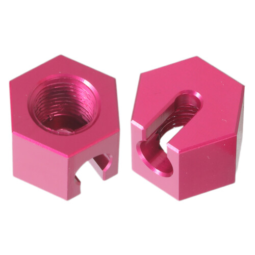 Set of 2 Versatile Replacement Nuts Replacement Fixing-Rose Red