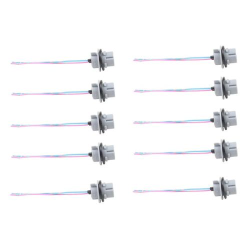 10Pcs 7440 W21W T20 LED Bulb Holder Socket Adapter for LED Parking Side Lights