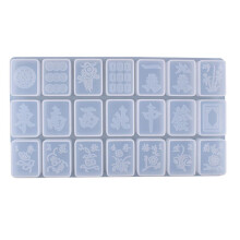 Mahjong Game Silicone Resin Mold for-One Thirteen Year Ma