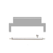 Quick Release Smartwatch Wrist Strap Connector Lugs-Silver