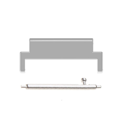 Quick Release Smartwatch Wrist Strap Connector Lugs-Silver