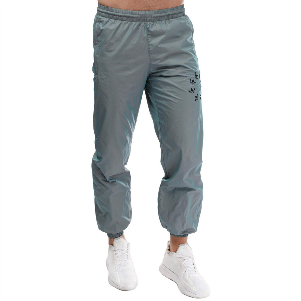 Adidas (S, Multicoloured) Mens Shattered Trefoil Jogging Bottoms