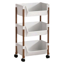 3-Tier Rolling Storage Cart Plastic Drawer Organizer 3