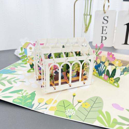 3D Pop-Up Greeting Card Handmade Paper Sculpture 1pc