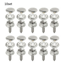 Estone Stainless Steel Snap Fasteners 10 Sets