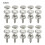 Estone Stainless Steel Snap Fasteners 10 Sets 1