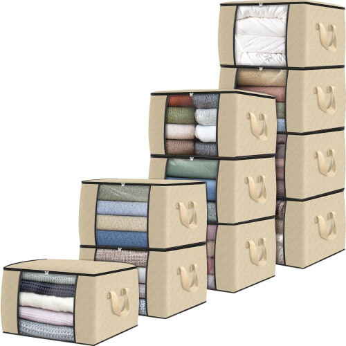 XiHAMA Foldable Clothes Storage Bags 6-Pack