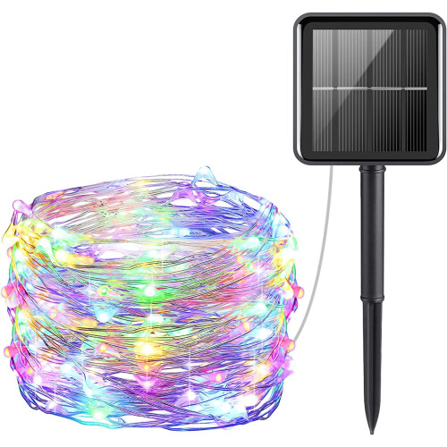 Morttic Solar String Lights 300 LED 98FT Copper Wire