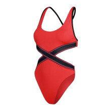 (8 UK, Red) Speedo Womens/Ladies Cut Out One Piece Swimsuit