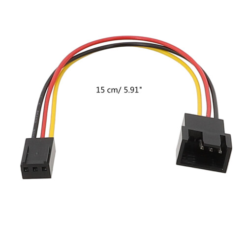 Adaptateur de câble de ventilateur de 15 cm, facile à utiliser, 2