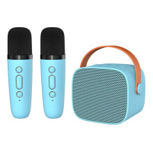 Mini Karaoke Machine with 2 Wireless Microphones