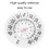 Thermomètres à température claire, sans batterie, aspiration, 6