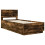 VidaXL vidaXL Bed Frame Smoked Oak 100 x 200 cm Engineered Wood 3