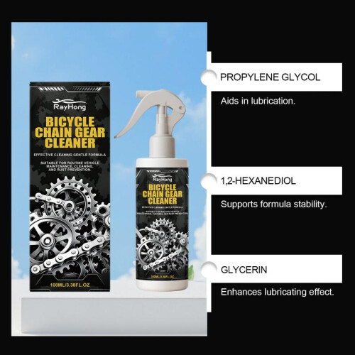 RAYHONG Chain Cleaner for Motorcycles and Bicycles Degreaser Rust Prevention 2