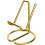 Gold Phone Stand for Desk – Compatible with iPhone iPad 1