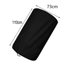 JINGT Garden Dust Cover Black Silver 420D 73cm x 110cm
