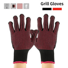 Heat-Resistant Gloves with Silicone Bumps 1 Pair