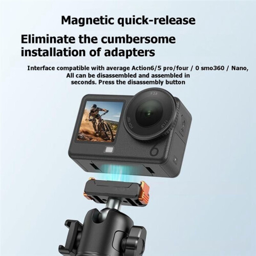 TP39  Tripod Mount for  Action 6/5 Pro/4/3 Magnetic 360   Base Quick Release Mount 1