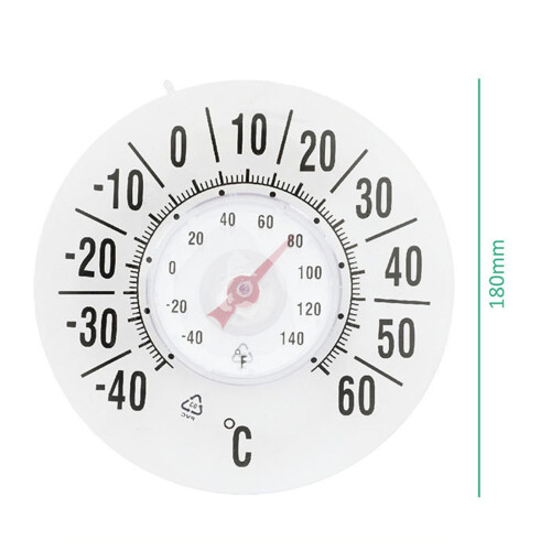 Indoor Outdoor Window Thermometers No Battery Required Clear 1