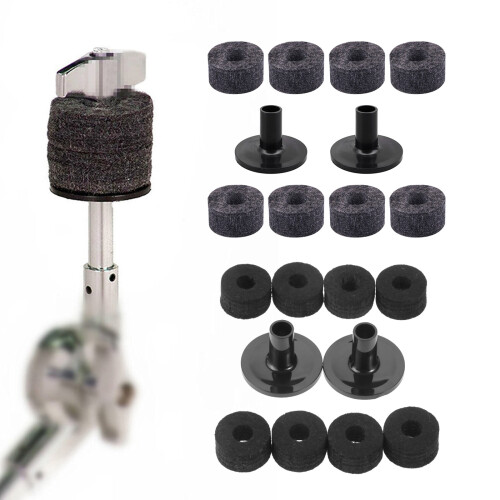 Black Gray Drum Set Replacement Parts 15mm Thick Felt-Black 2