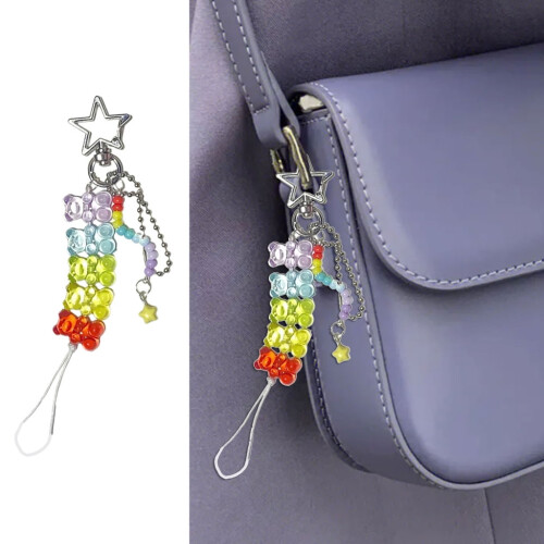 Bear Bead Keychain Set 2 Pieces Multipurpose Bag Pendant 1